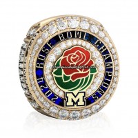 2024 Michigan Wolverines Rose Bowl Championship Ring/Pendant (Premium)